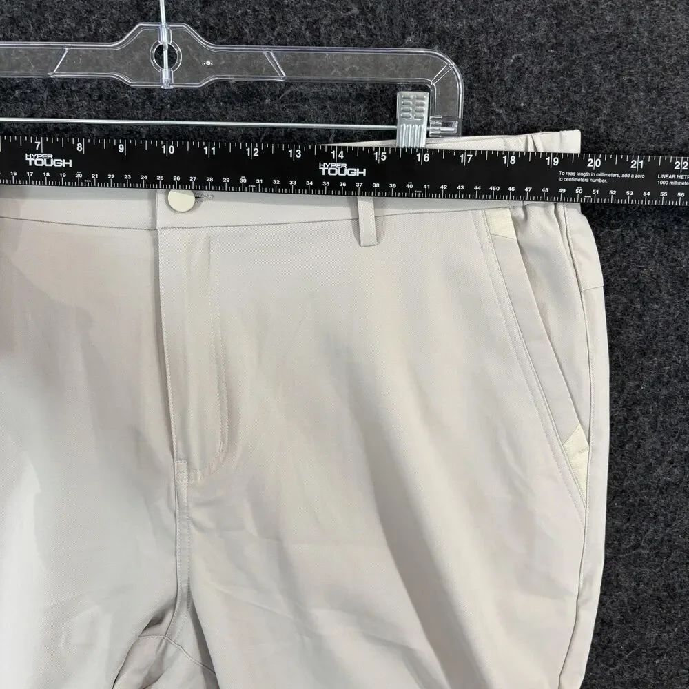 Jack Archer Jetsetter Pants Men's 38x32 Stone Khaki Microfiber Chino Casual